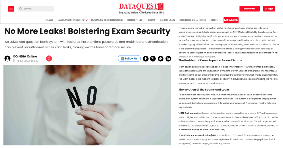 Exam Security Technology